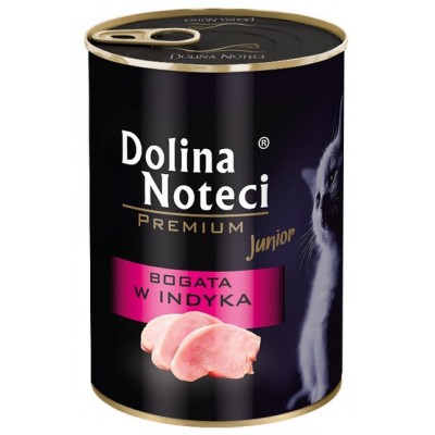 Dolina Noteci Premium Kot Junior Bogata w indyka puszka 400g