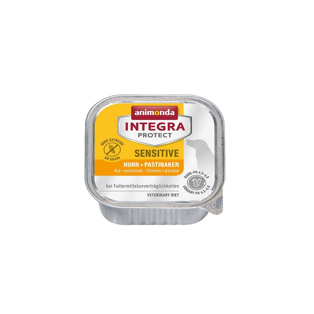 Animonda Integra Protect Sensitive dla psa kurczak + pasternak tacka 150g