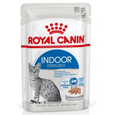Royal Canin Indoor Sterilised Loaf karma mokra dla kotów dorosłych sterylizowanych, przebywających w domu saszetka 85g