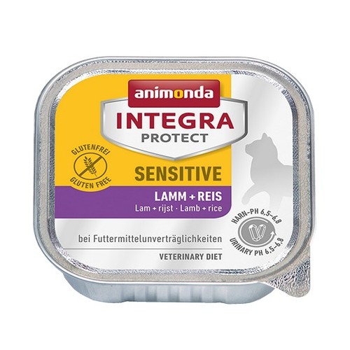 Animonda Integra Protect Sensitive dla kota - z jagnięciną i ryżem tacka 100g
