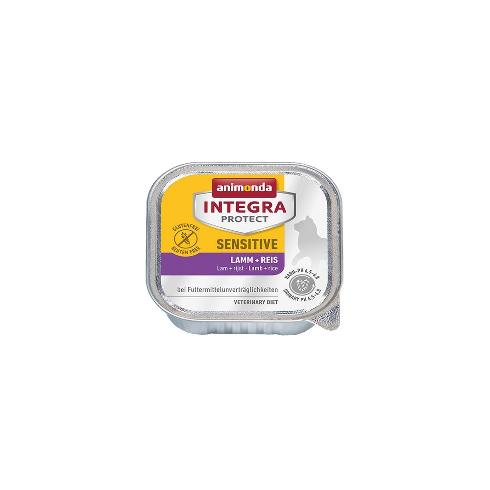 Animonda Integra Protect Sensitive dla kota - z jagnięciną i ryżem tacka 100g