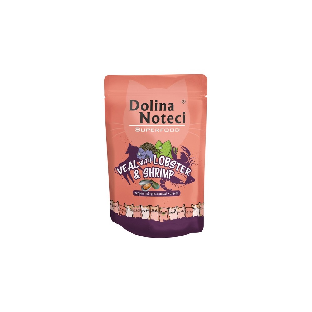 Dolina Noteci Superfood Kot Cielęcina, homar i krewetki saszetka 85g