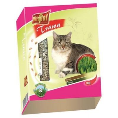 TRAWA DLA KOTA -POJEMNIK100g  36SZT