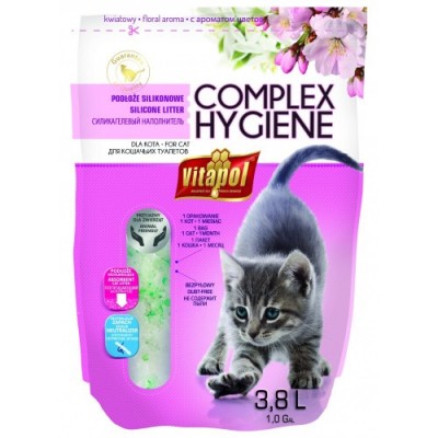 PODŁOŻE SILIKONOWE DLA KOTA  3,8L KWIATOWE