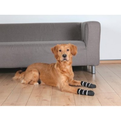 Skarpetki dla psa, antypoślizgowe, XS–S, 2 pcs, czarne