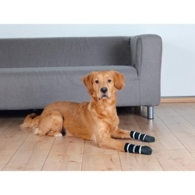 Skarpetki dla psa, antypoślizgowe, S–M, 2 pcs, czarne