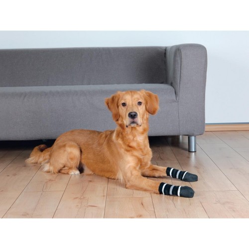 Skarpetki dla psa, antypoślizgowe, M–L, 2 pcs, czarne