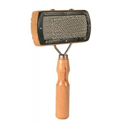 MIĘKKA SZCZOTKA Z DREWNA (DRUCIANE WŁOSIE) 10 x 18 cm