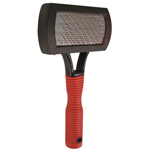 MIĘKKA SZCZOTKA Z GUMOWĄ RĄCZKĄ 10 x 17 cm