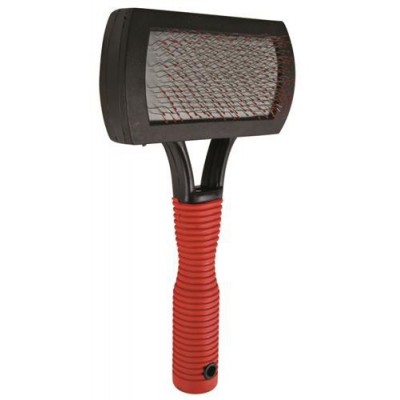 MIĘKKA SZCZOTKA Z GUMOWĄ RĄCZKĄ 10 x 17 cm