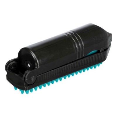 Rolka do zbierania sierści ze szczotką, 23 cm, czarny/turkusowy