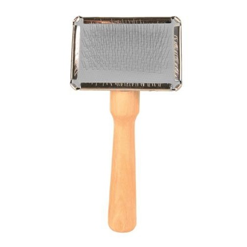 MIĘKKA SZCZOTKA Z GRZEBYKIEM CZYSZCZĄCYM 6 x 13 cm