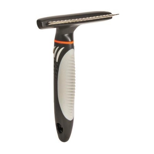 Zgrzebło metalowe z długim włosiem - długość zębów 2 cm, 10 × 15 cm