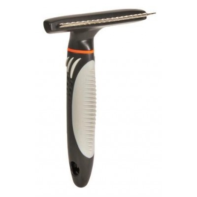 Zgrzebło metalowe z długim włosiem - długość zębów 2 cm, 10 × 15 cm