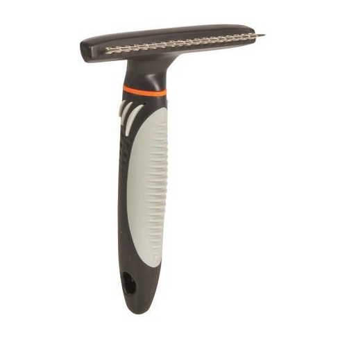 Zgrzebło przeciw kołtunieniu z zaokrąglonymi zębami 1,5 cm. 10 x 15 cm