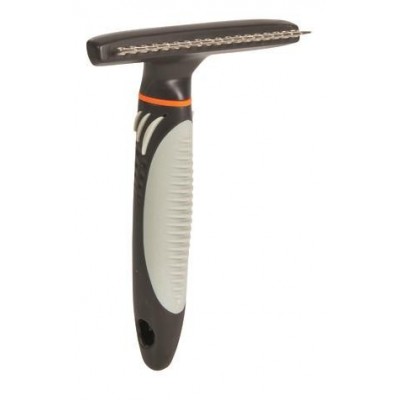 Zgrzebło przeciw kołtunieniu z zaokrąglonymi zębami 1,5 cm. 10 x 15 cm