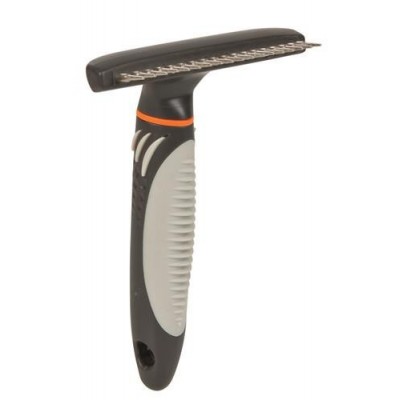 Zgrzebło przeciw kołtunieniu, z długim włosiem z zaokrąglonymi zębami 2 cm. 10 x 15 cm