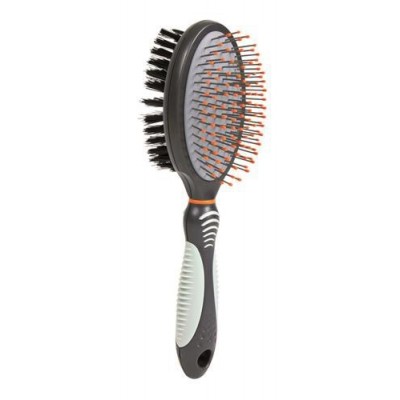 Szczotka do pielęgnacji, tworzywo sztuczne, dwustronna, duża 6×23 cm