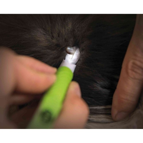 PRZYRZĄD DO USUWANIA KLESZCZY Z LAMPKĄ LED 14cm