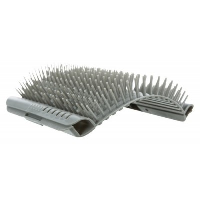 Szczotka narożna dla kotów, 8 x 13cm, szara