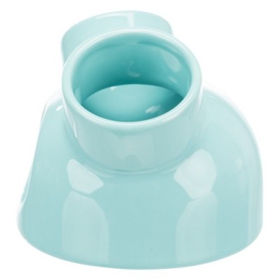 Domek dla myszy, turkus, ceramiczny,  o 12 × 10 cm, z 3 wejściami