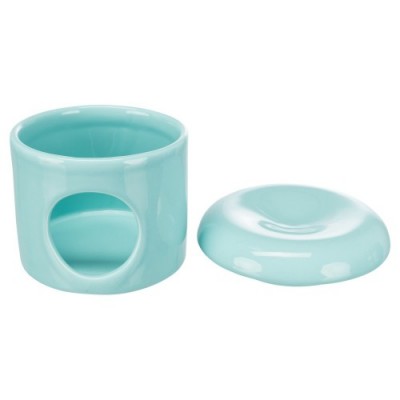 Domek dla myszy, turkus, ceramiczny,  o 12 × 10 cm