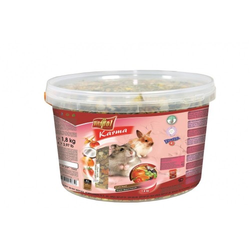 OWOCOWY POKARM DLA CHOMIKA I KRÓLIKA WIADRO 1,8kg