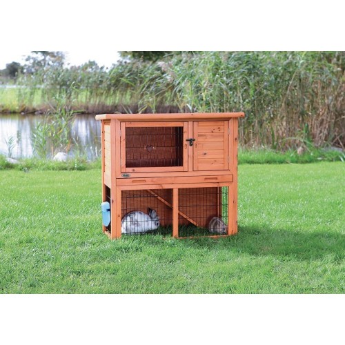 Klatka dla królików 'Natura' z ogrodzeniem, 104×97×52 cm