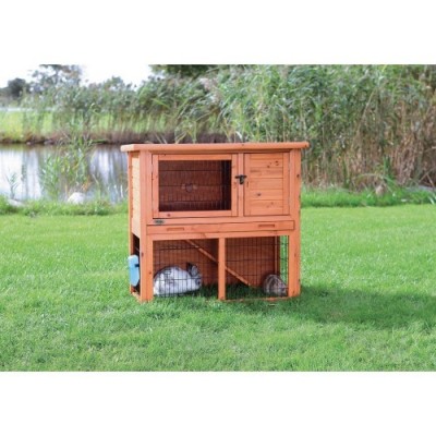 Klatka dla królików 'Natura' z ogrodzeniem, 104×97×52 cm