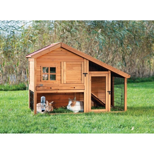 Klatka dla królików 'Natura' z ogrodzeniem, 151x107x80 cm