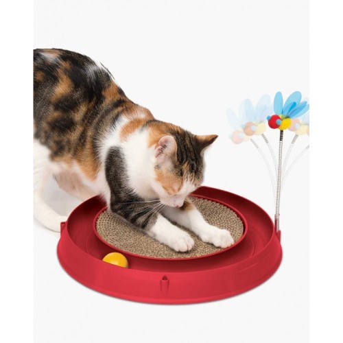 Tor Catit Play'n Scratch z drapakiem, 4 x 36 x 39,5 cm, czerwony