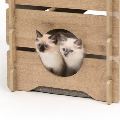 Domek dla kota Catit Vesper Cottage 50x50x49cm, Dąb