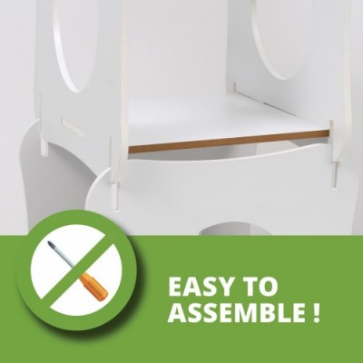 Domek dla kota Catit Vesper Condo  48.5x48.5x80cm, Biały