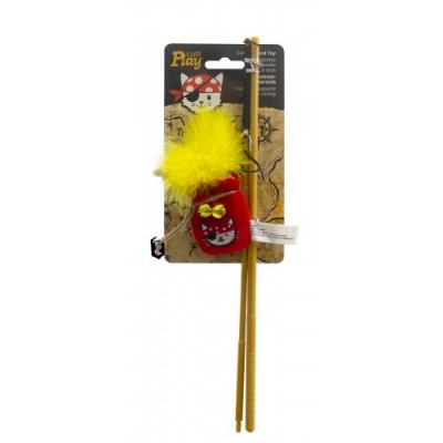 Zabawka wędka, Catit Play Pirates Wandtoy, worek złota