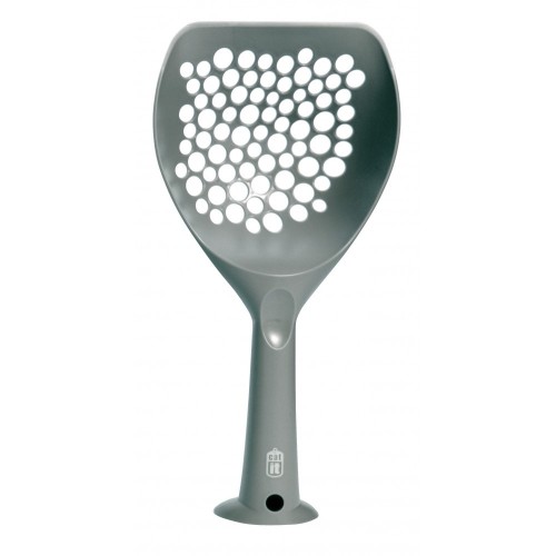 Łopatka do kuwety Kitty, szara, 9 x 15.5 x 32 cm