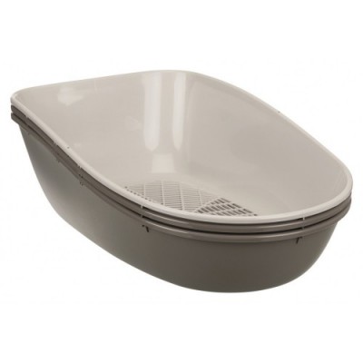 Kuweta Berto Top, z systemem rozdzielającym, 39 × 42 × 59 cm, szarobrązowa