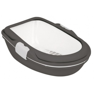 Kuweta Berto XL, z systemem rozdzielającym, 47 × 26 × 69 cm, antracyt/biała