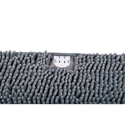 Mata do kuwety dla kota, 38x38 cm, szara