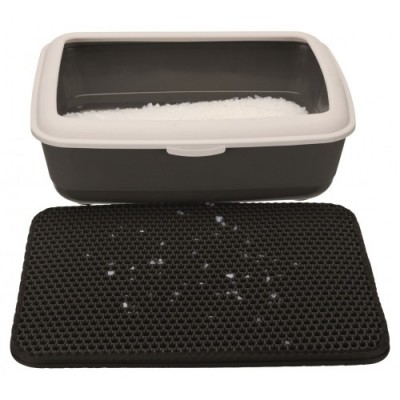 Mata pod kuwety z sitem, EVA, 40 × 55 cm, czarna