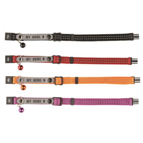 OBROŻA NYLONOWA DLA KOTA Z NALEPKĄ ADRESOWĄ