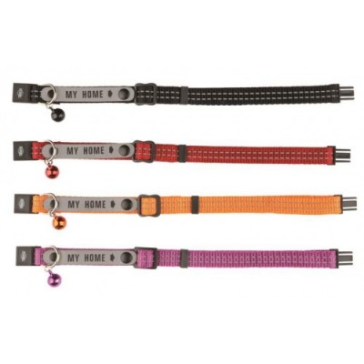 OBROŻA NYLONOWA DLA KOTA Z NALEPKĄ ADRESOWĄ