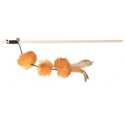 Wędka z pomponami, 40 cm