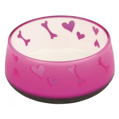 Miska plastikowa Lovely Dog, 0.6 l/o 15 cm