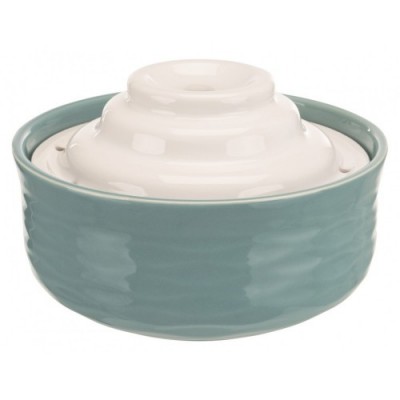 Poidło fontanna Vital Falls, ceramiczne, 1.5 l, petrol/biały