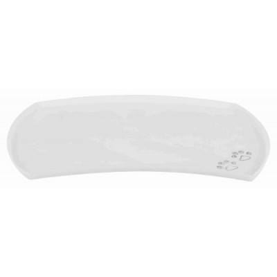 Podkładka pod miski, silikonowa, 51 × 27 cm, przezroczysta