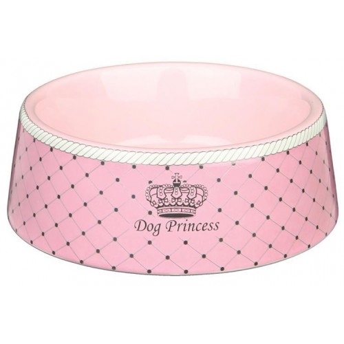 Miska ceramiczna dla psa ”Princess”, 0,45 l/o 16cm, różowa