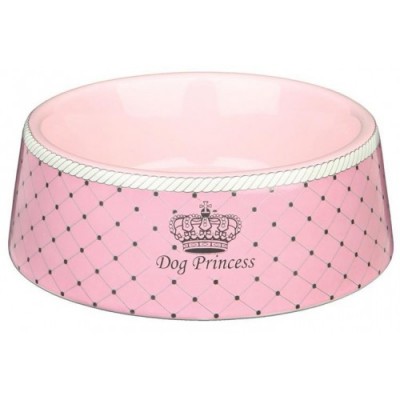 Miska ceramiczna dla psa ”Princess”, 0,45 l/o 16cm, różowa