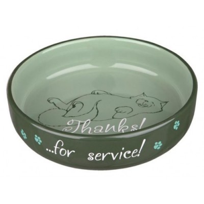 MISKA CERAMICZNA DLA KOTA, 0.3 l/o 15 cm