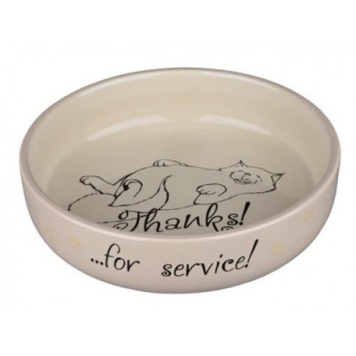 MISKA CERAMICZNA DLA KOTA, 0.3 l/o 15 cm