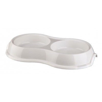 MISKA PLASTIKOWA PODWÓJNA, 2 × 0.2 l/o 11 cm
